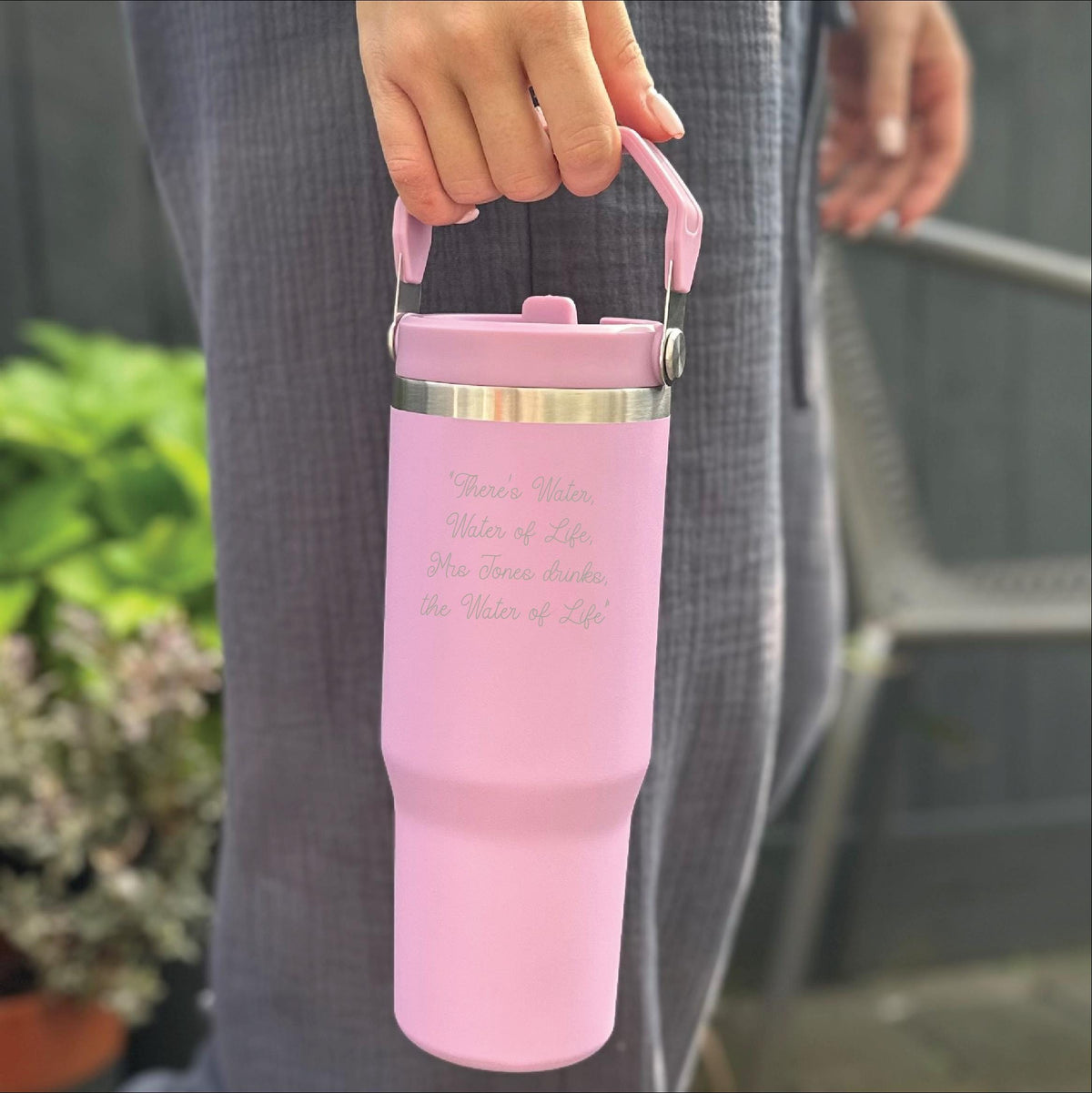 Personalised Water Of Life Water Bottle For Teacher