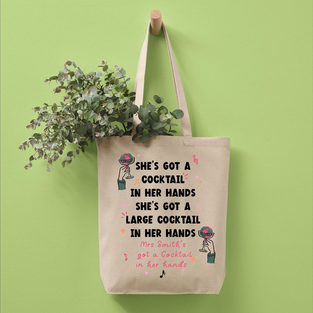 Personalised Whole World In Her Hands Teacher Tote Bag