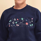 Colourful Winter Warmer Personalised Kids Christmas Jumper