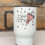 Personalised Flowers Best Nanny Travel Mug