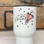 Personalised Flowers Best Grandma Travel Mug