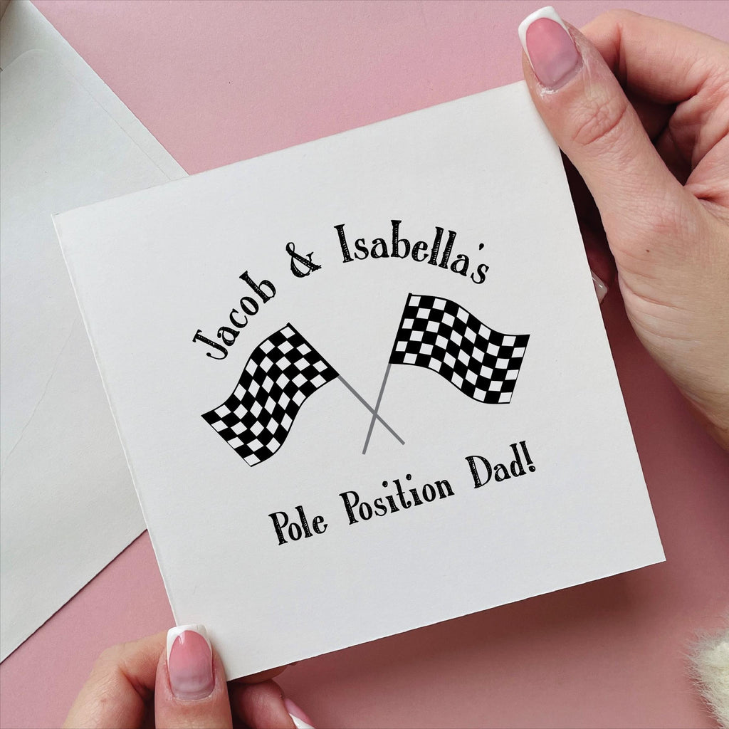 Personalised Pole Position Dad Card