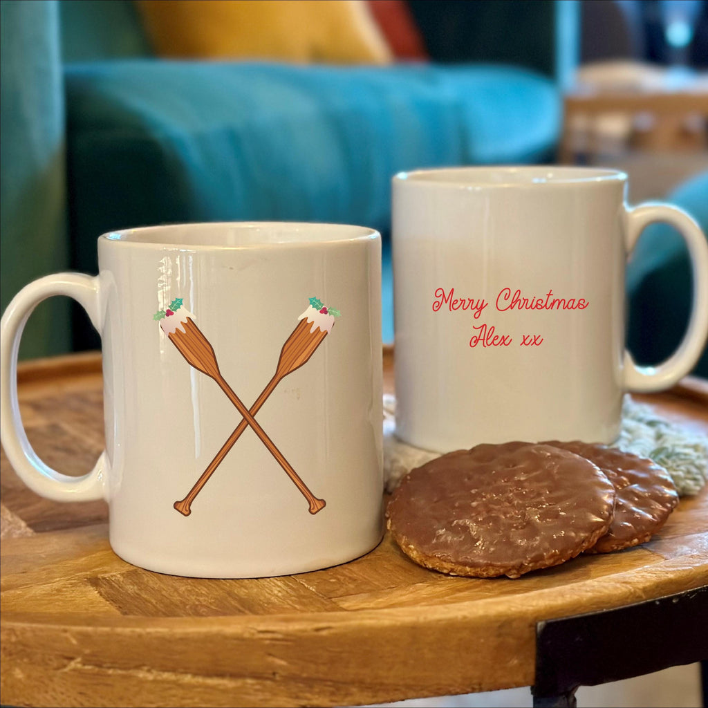 Christmas Pudding Rowing Christmas Mug