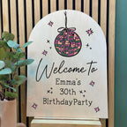 Disco Ball Birthday Party Sign