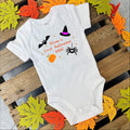 Personalised Halloween Objects Baby Vest