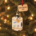 Personalised Suitcase Christmas Bauble