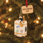 Personalised Suitcase Christmas Bauble