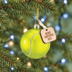 Personalised Tennis Ball Shaped Bauble