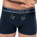 Personalised Cheeky Christmas Mistletoe Underwear