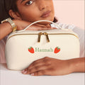 Personalised Strawberry Open Flat Washbag