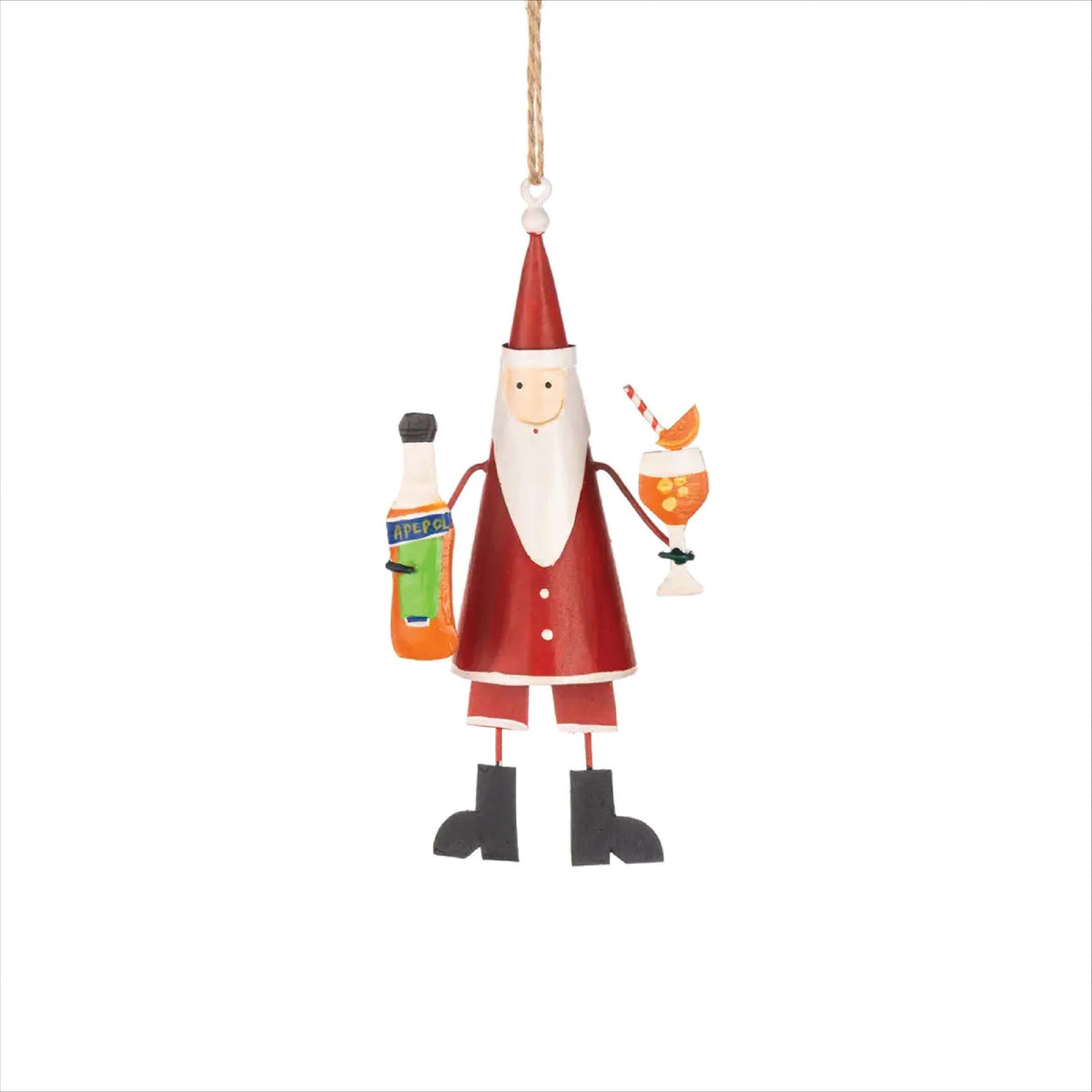 Personalised Santa Cocktail Spritz Christmas Decoration