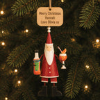 Personalised Santa Cocktail Spritz Christmas Decoration
