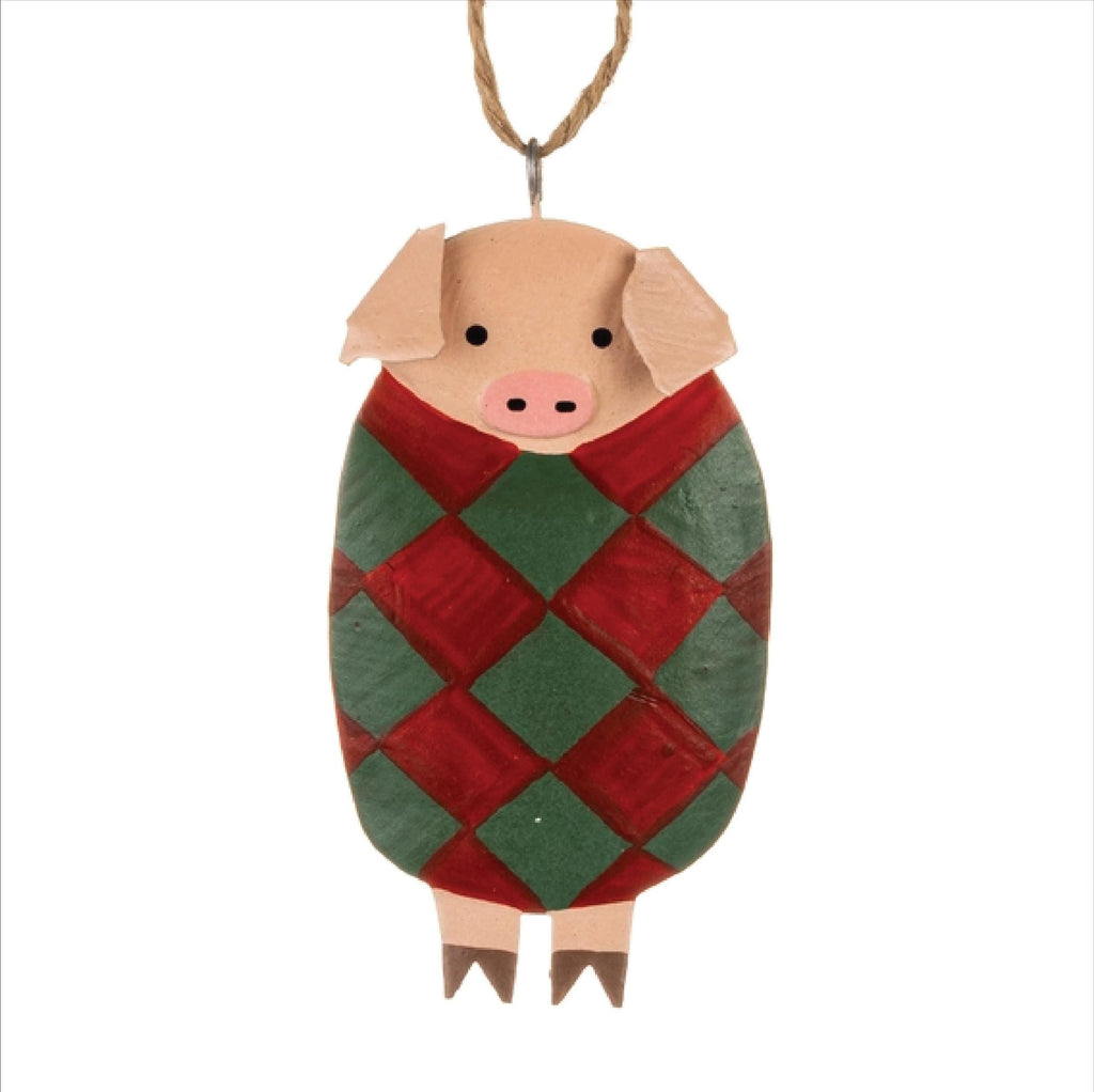 Personalised Metal Pigs In Blankets Christmas Decoration