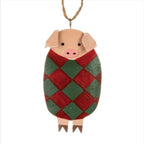 Personalised Metal Pigs In Blankets Christmas Decoration