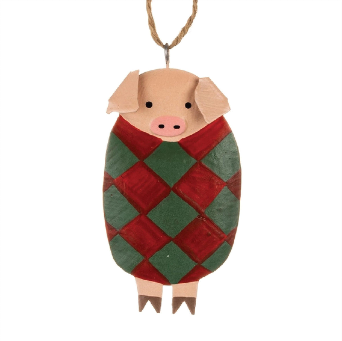 Personalised Metal Pigs In Blankets Christmas Decoration