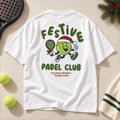 Personalised Christmas Padel Graphic T Shirt