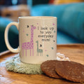 Personalised I Look Up To You Mum Giraffe Mug