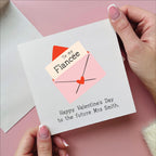 Personalised Fiancee Letter Valentine's Day Card