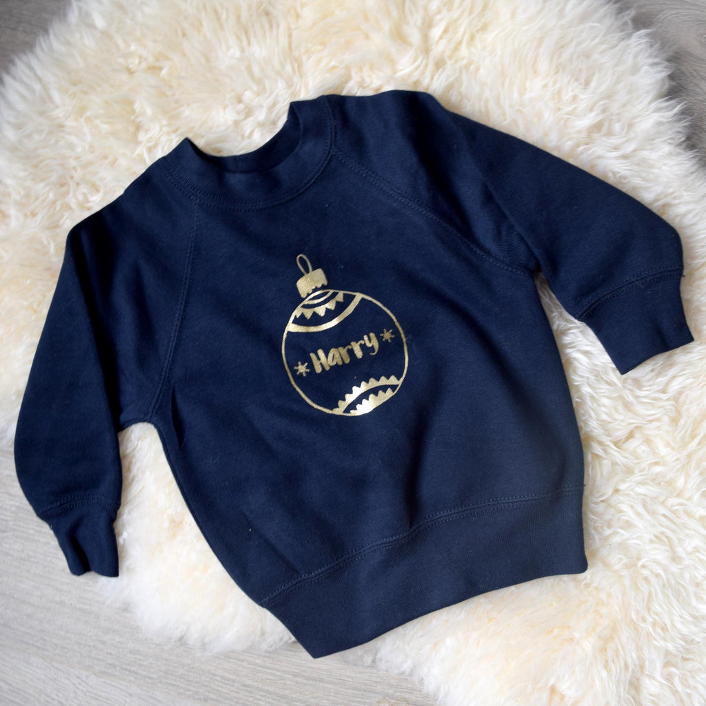 Personalised Bauble Kids Christmas Jumper