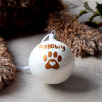 Personalised Pet Pawprint Bauble