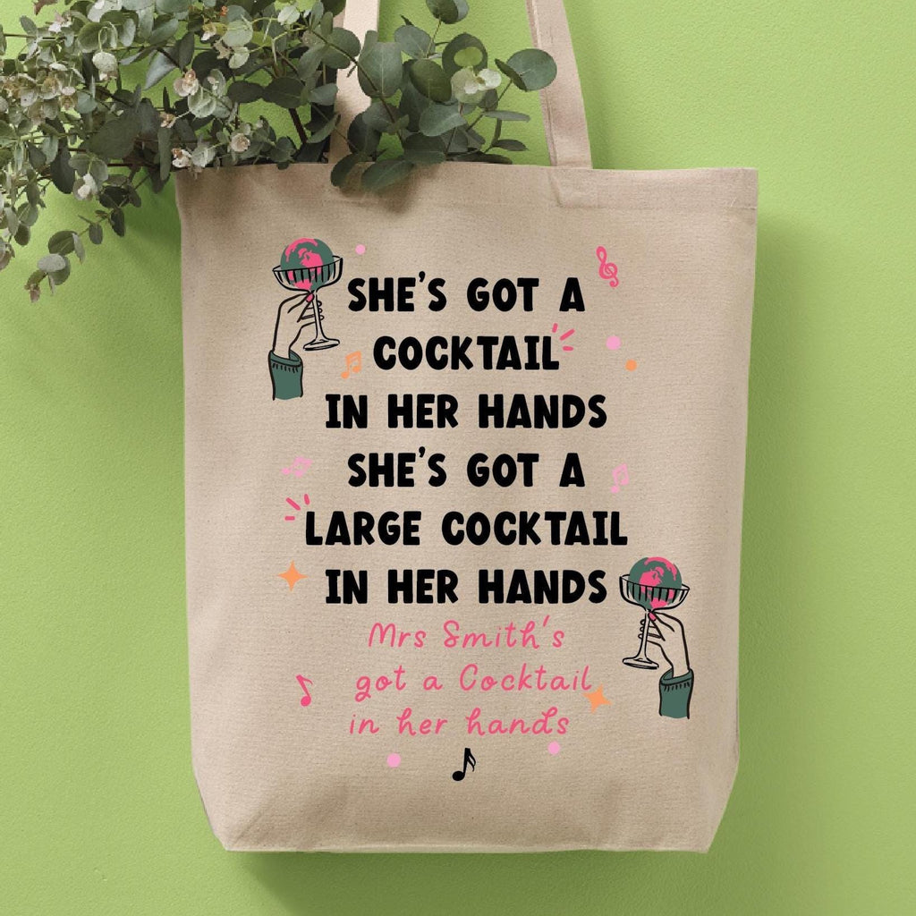 Personalised Whole World In Her Hands Teacher Tote Bag