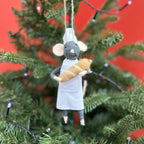 Personalised Sourdough Baking Mouse Christmas Decoration