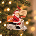 Personalised Santa Pizza Delivery Bauble