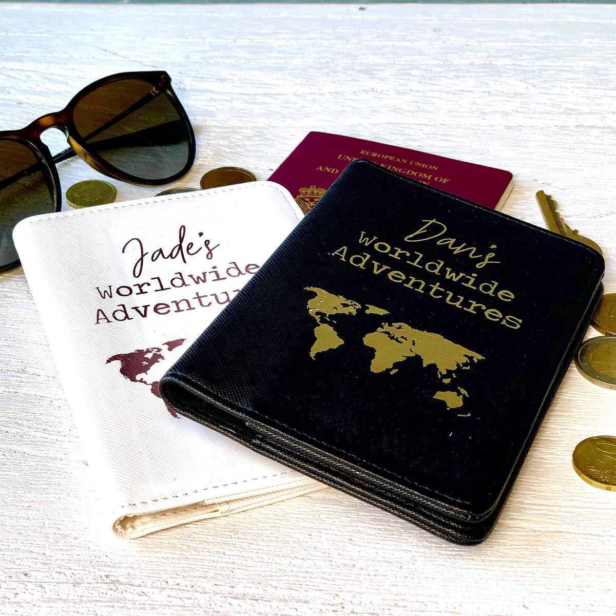 Personalised Worldwide Adventures Passport Cover