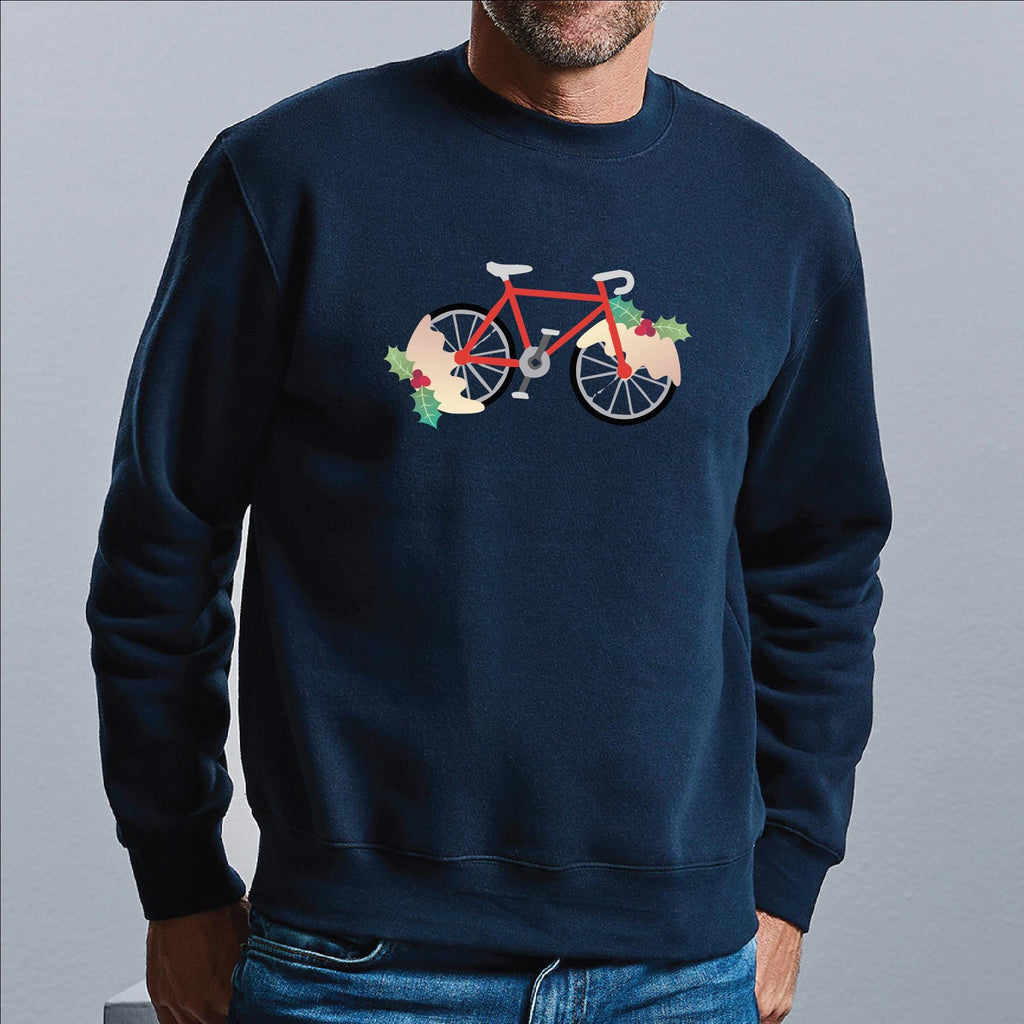 Personalised Christmas Pudding Cycling Jumper