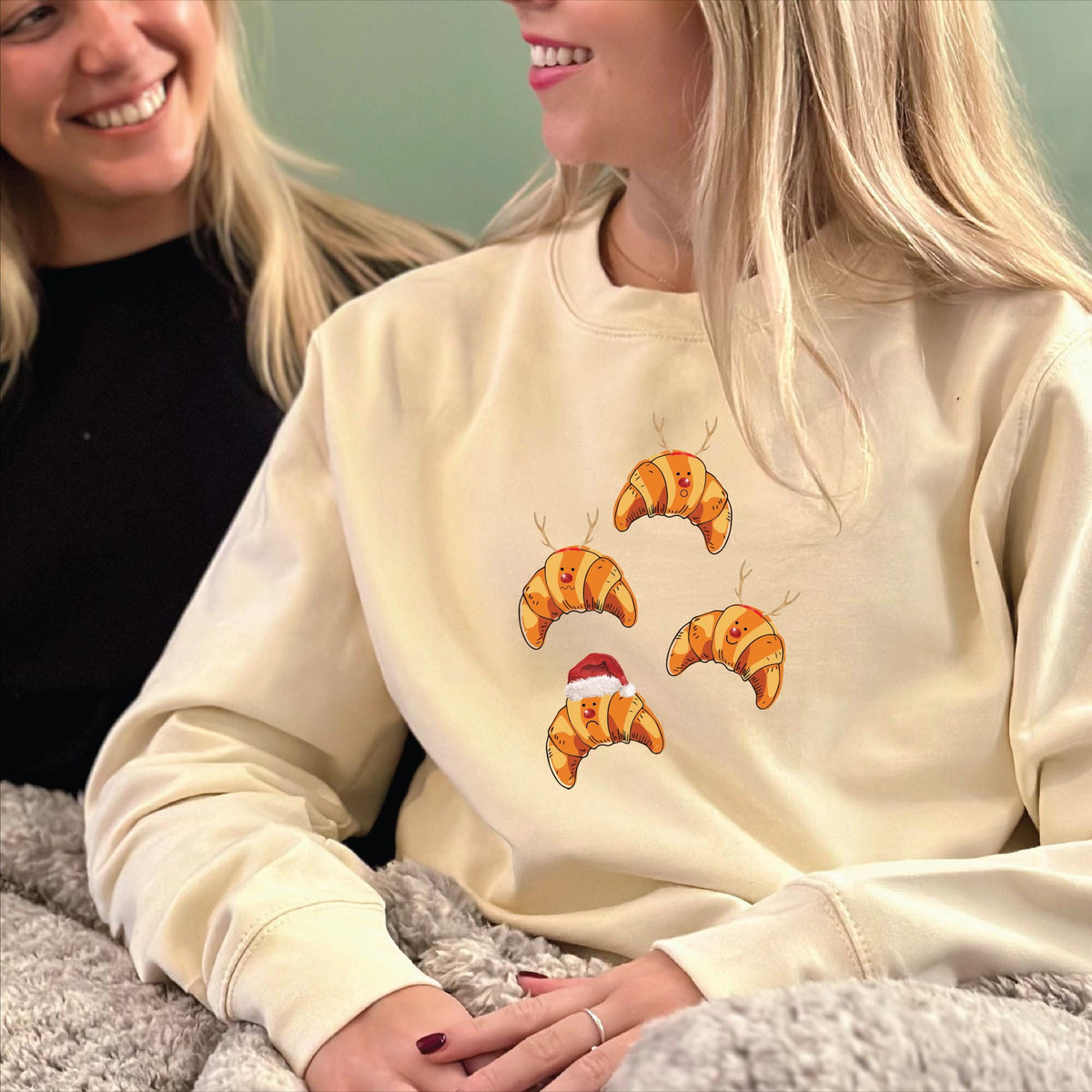 Emotional Christmas Croissants Christmas Jumper