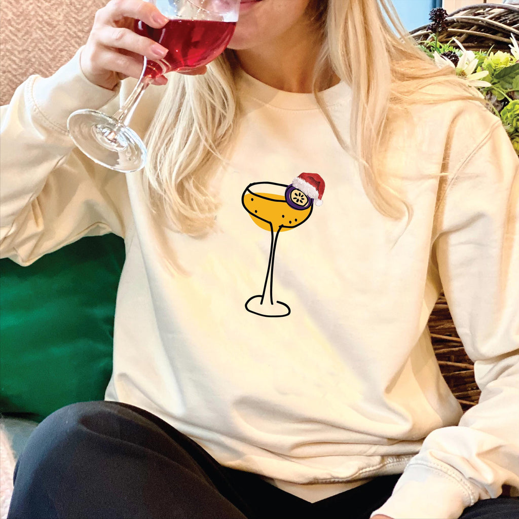 Santa Hat Pornstar Martini Christmas Jumper
