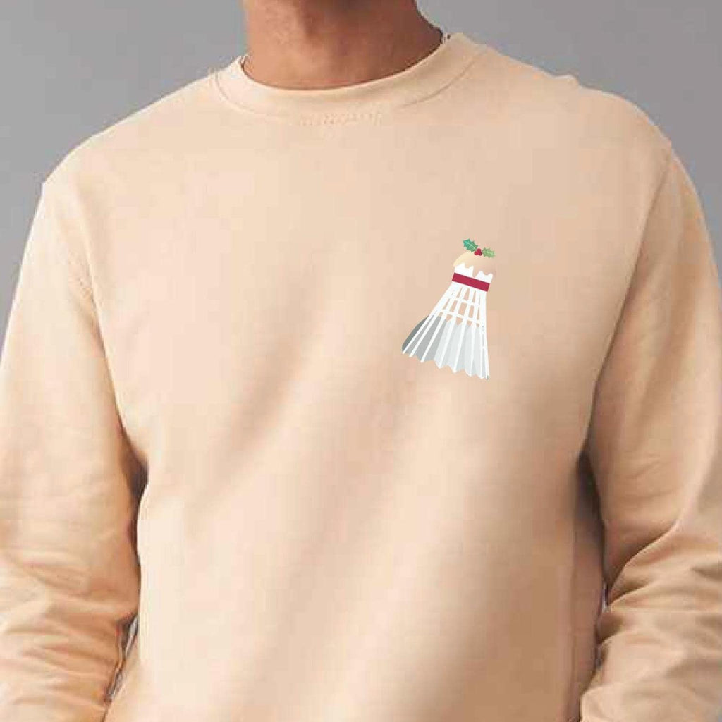 Personalised Badminton Christmas Pudding Jumper