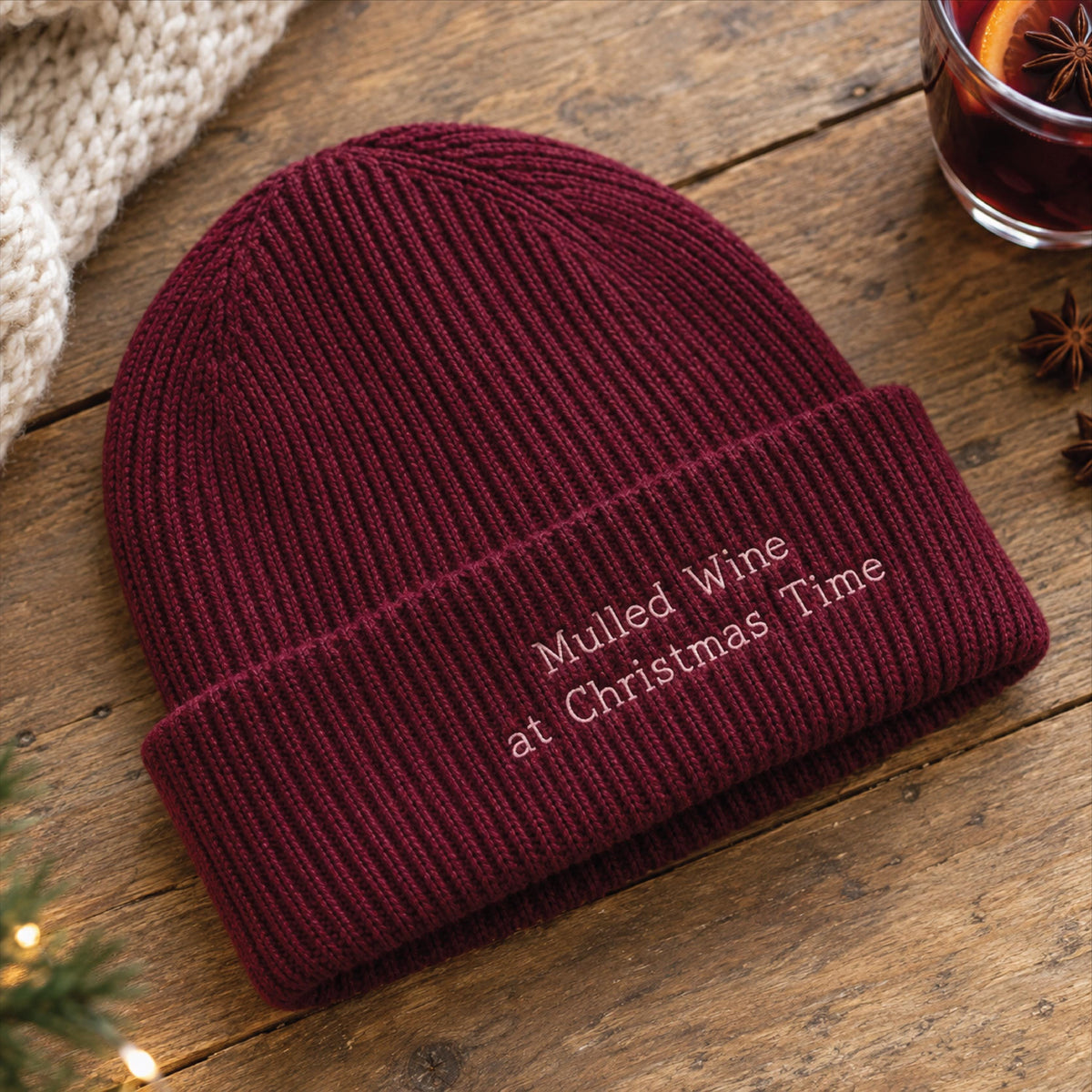 Mulled Wine At Christmas Time Winter Hat