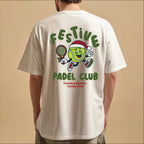 Personalised Christmas Padel Graphic T Shirt