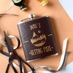 Personalised Getting Piste Skiing Hip Flask