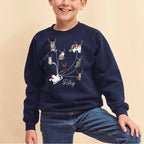 Personalised Cats As Reindeers Kids Christmas Jumper