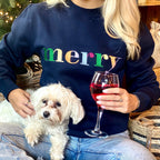Multi Coloured Merry Christmas Jumper