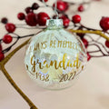 Personalised Feather Remembrance Bauble