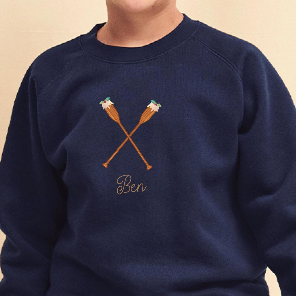 Personalised Kids Rowing Christmas Jumper