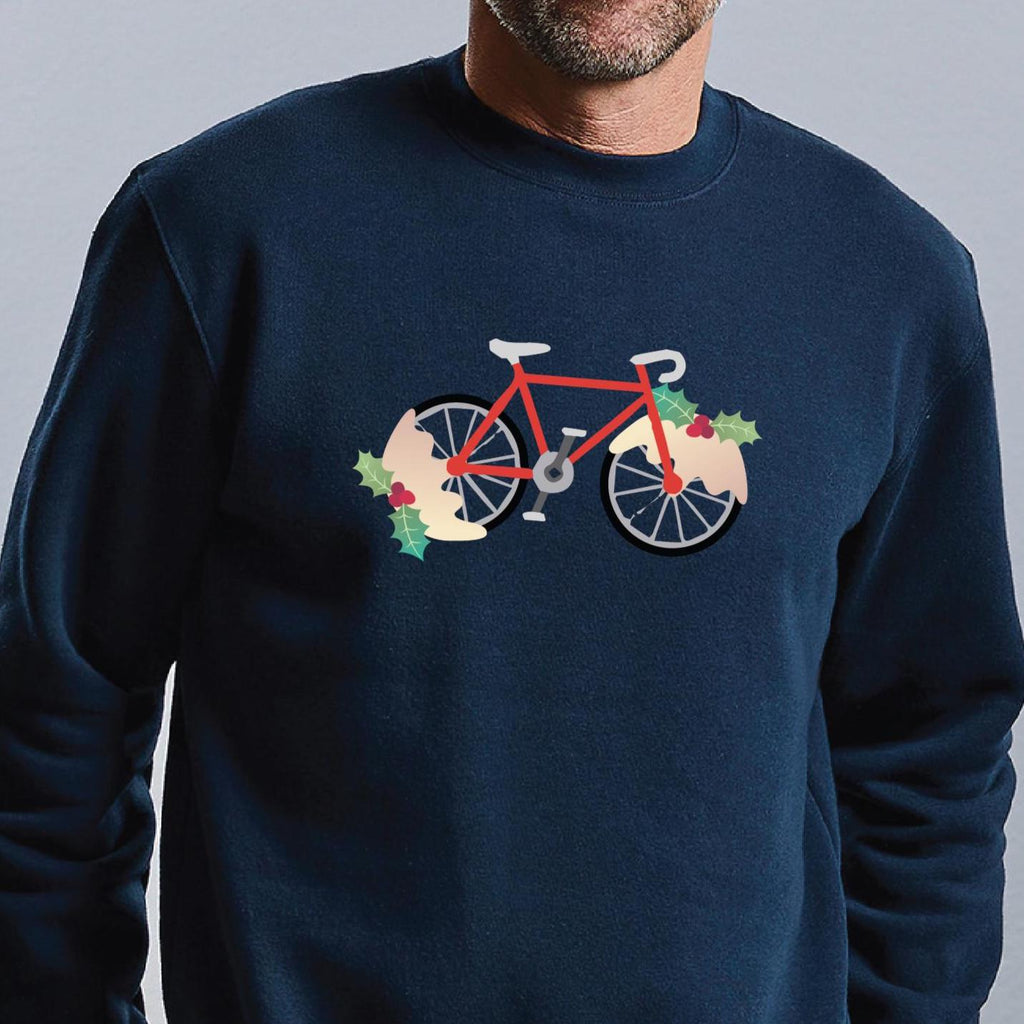Personalised Christmas Pudding Cycling Jumper