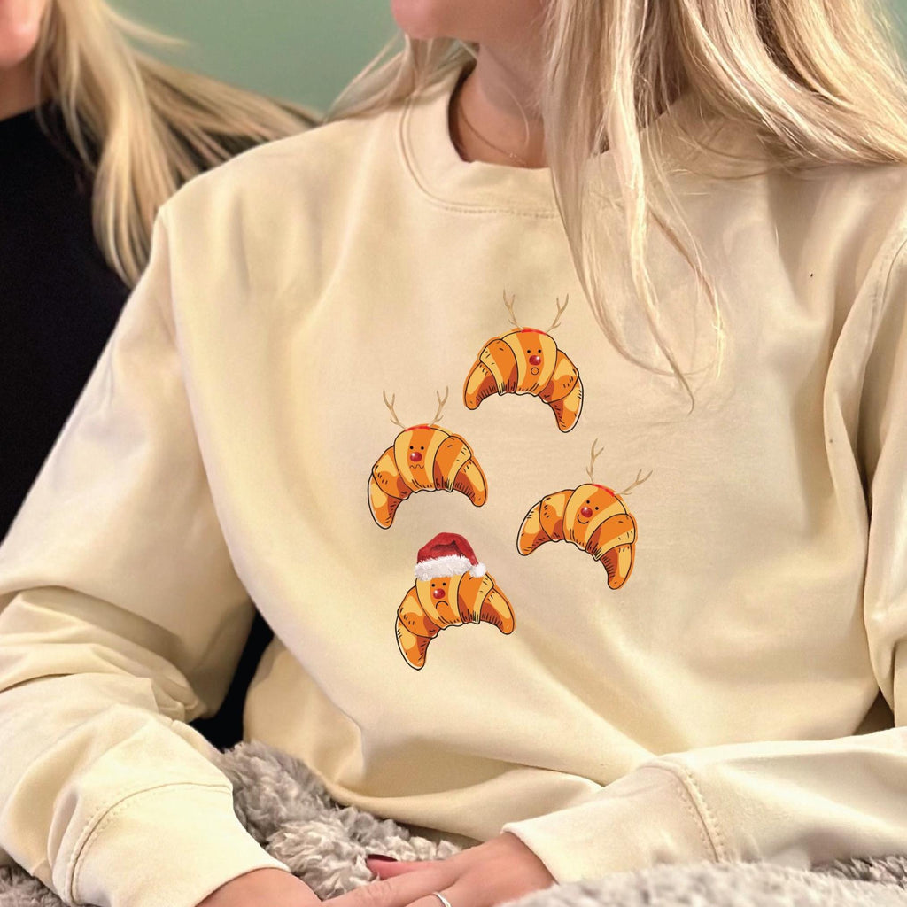Emotional Christmas Croissants Christmas Jumper