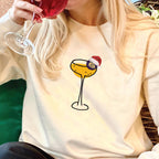 Santa Hat Pornstar Martini Christmas Jumper