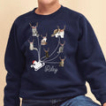 Personalised Cats As Reindeers Kids Christmas Jumper