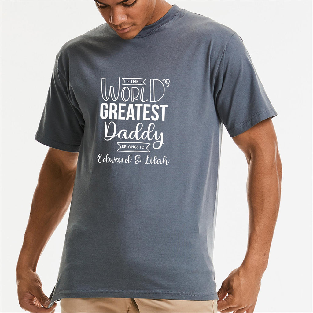Personalised World's Greatest Dad T Shirt