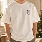 Personalised Coffee And Dogs Christmas T Shirt