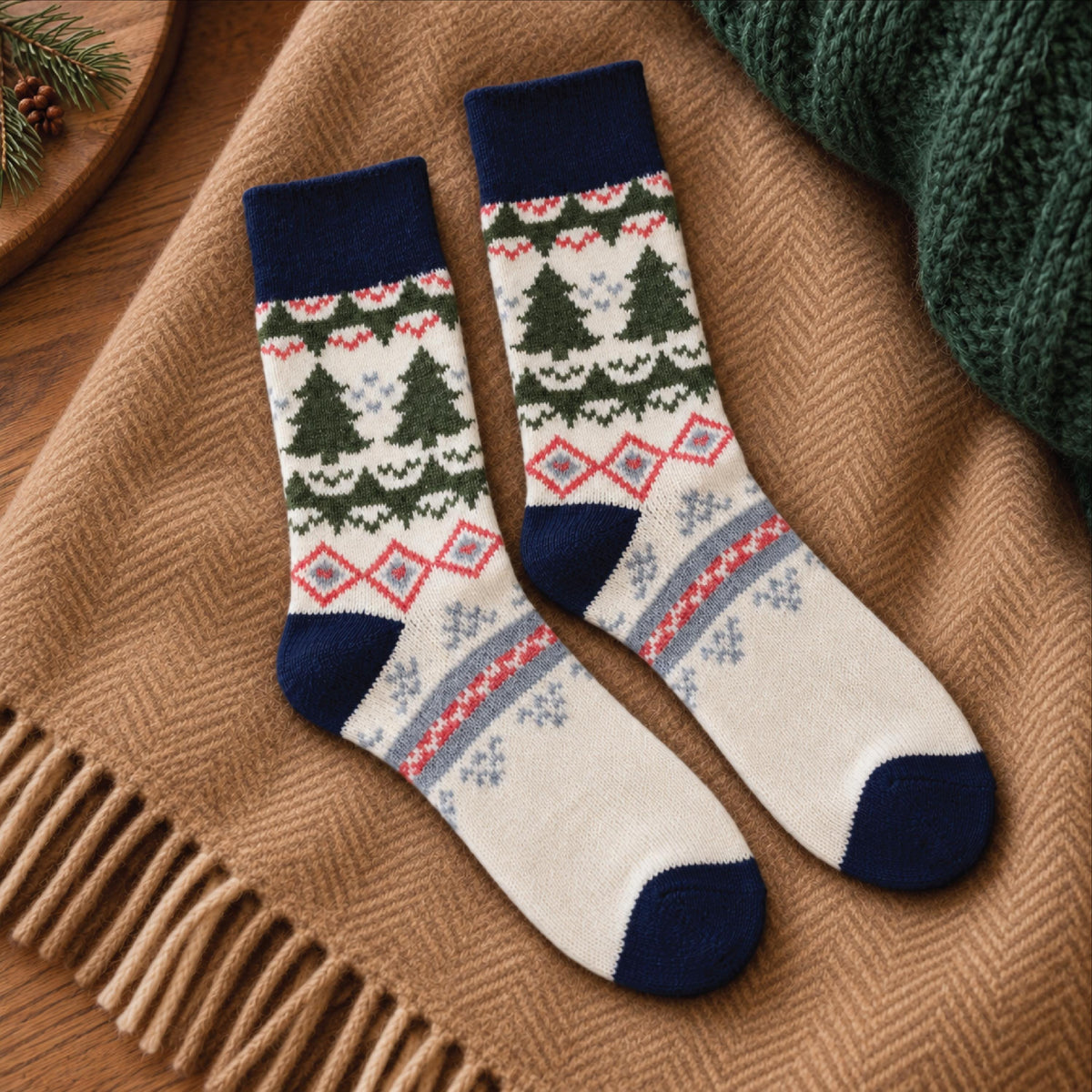 Personalised Men's Fairisle Winter Socks