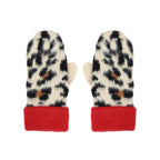 Women's Personalised Leopard Print Mittens