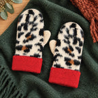 Women's Personalised Leopard Print Mittens