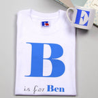 Children's Personalised Alphabet T Shirts