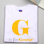 Children's Personalised Alphabet T Shirts